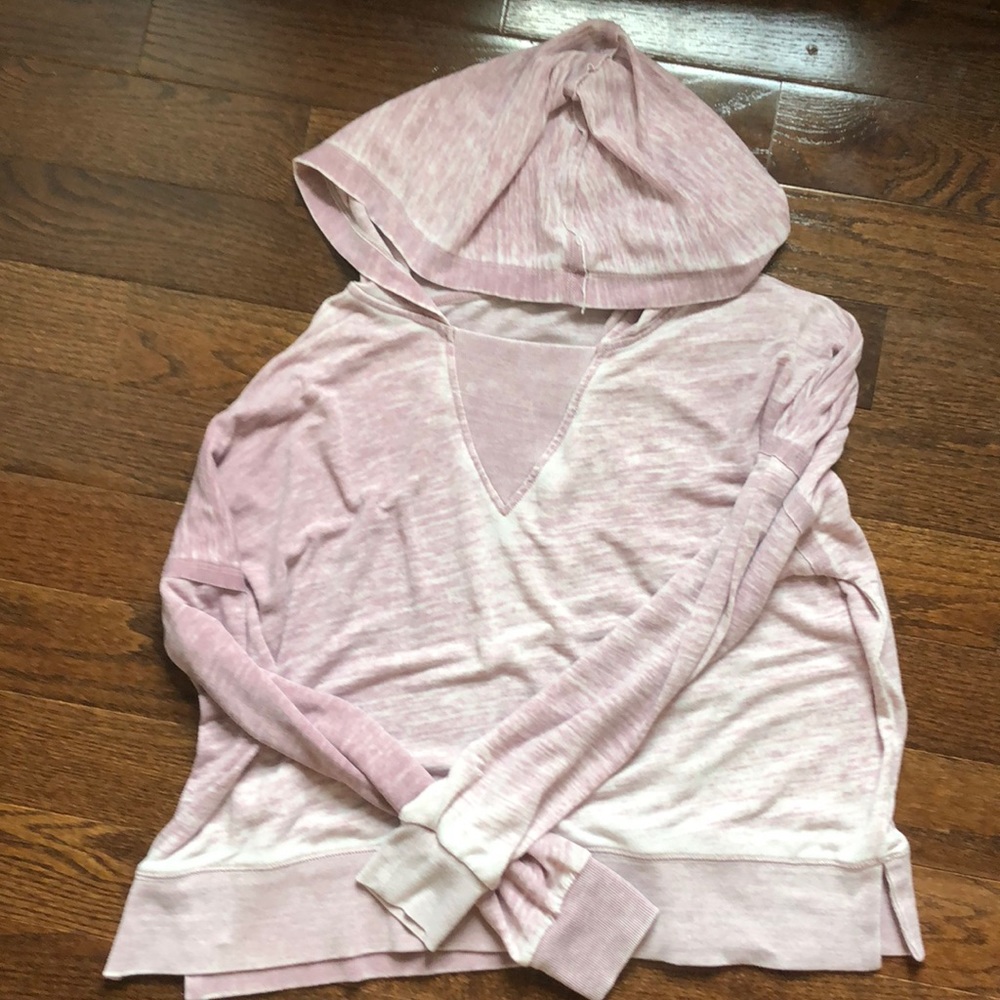 free people hooded shirt